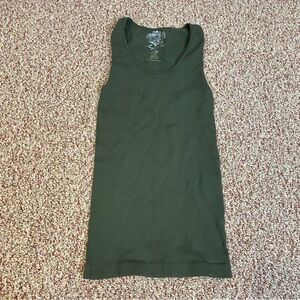 Sugar Lips Womens Tank Top Green Stretchy One Size